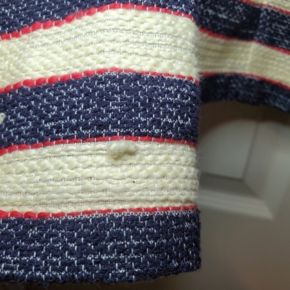 Cabi Cruise Tweed Blazer #5094 Nautical Striped Jacket Womens size 6 - Picture 12 of 12